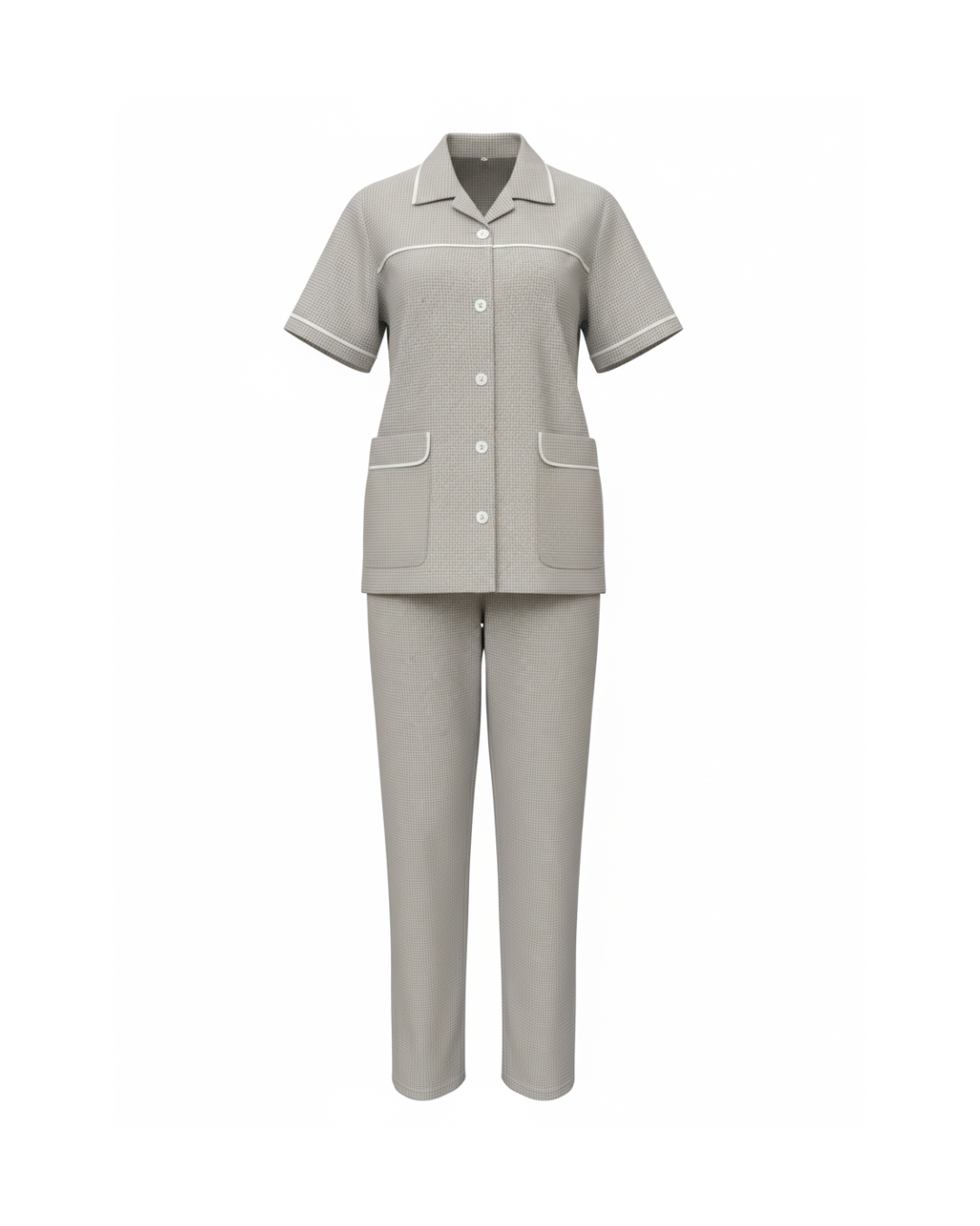 Beige Classic Squared Maid Set (3 Pcs)