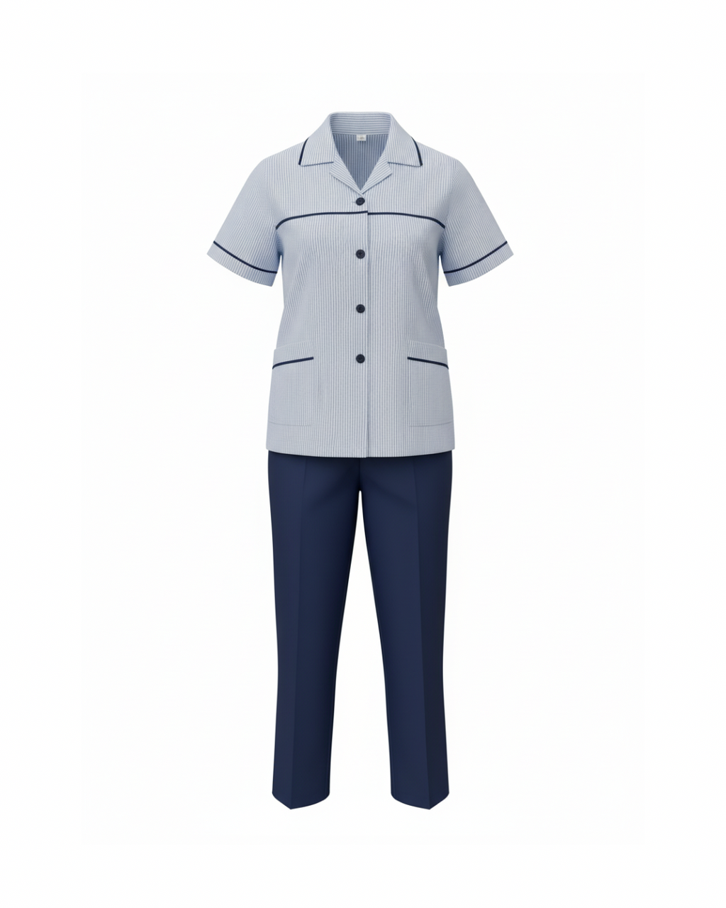 Classic Line Maid Set – Blue & Navy Set (3 Pcs)