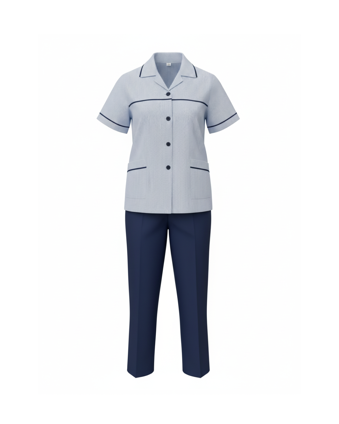Classic Line Maid Set – Blue & Navy Set (3 Pcs)