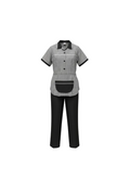 Monochrome Squared Maid Set (3 Pcs)
