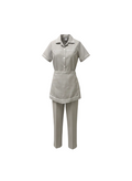Beige Classic Squared Maid Set (3 Pcs)