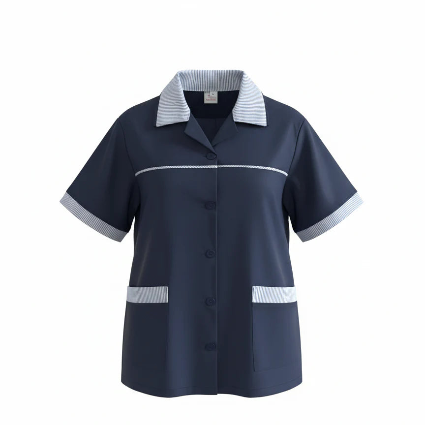 Dark Blue Maid Uniform – Precision Fit Set (3 Pcs)