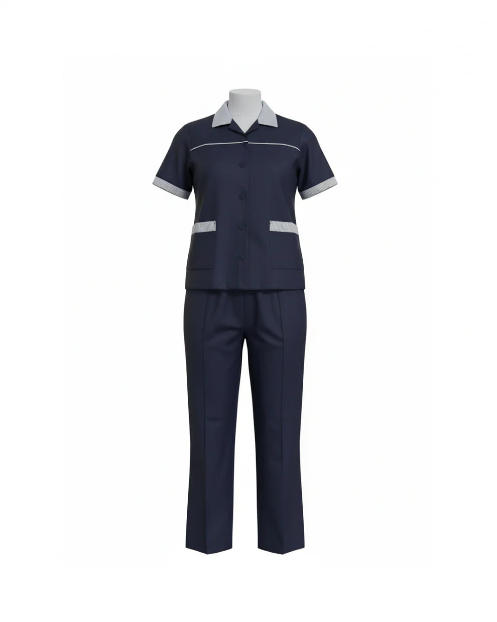 Dark Blue Maid Uniform – Precision Fit Set (3 Pcs)
